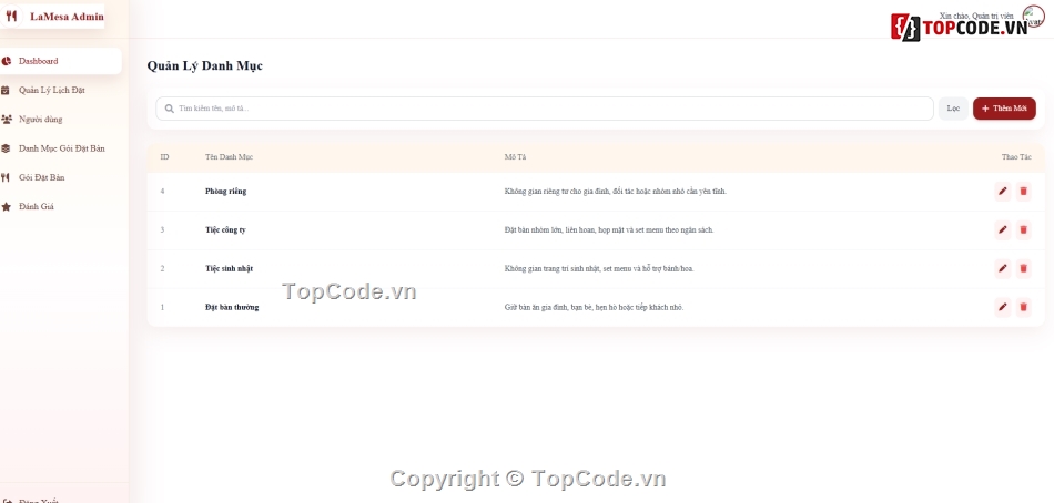 web đặt hàng,website nhà hàng,nhà hàng